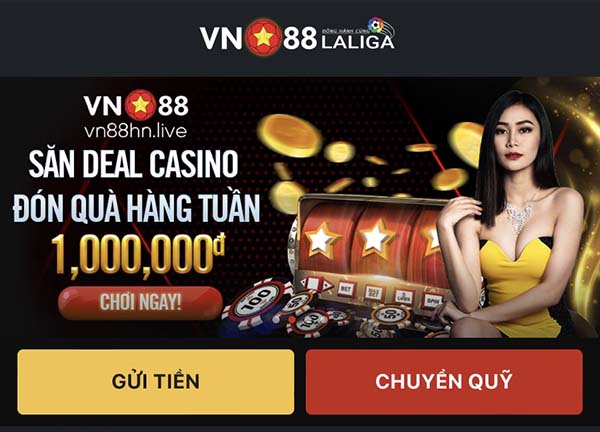 Rút tiền tại Vn88